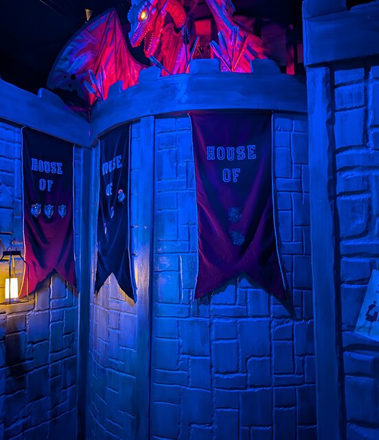 A picture of inside the castle inside a playroom
