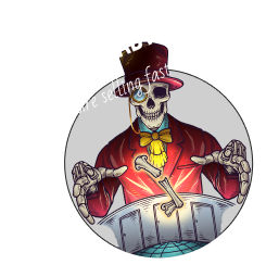Huddys skeleton badge with are you ready text overlay