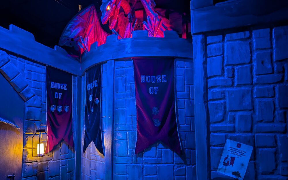A picture of inside the castle inside a playroom