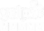yelp-white logo